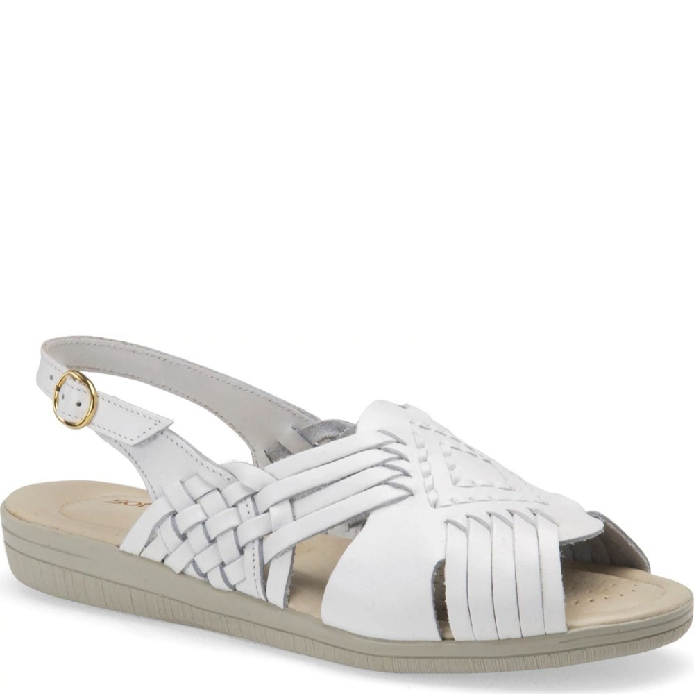 Softspots Women's Tela Comfortiva Leather Huarache Slingback Sandals Shoes 7.5